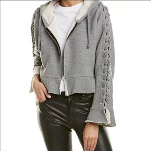 NWT - IRO Deconstructed Zip Up Hoodie